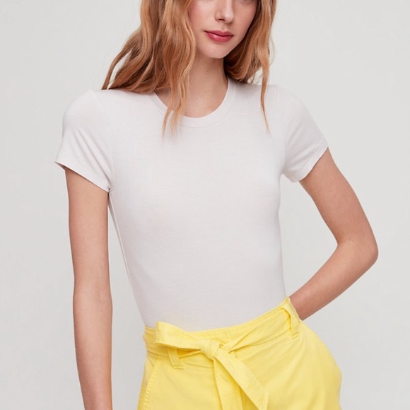 Aritzia Tops - Aritzia Wilfred Free Florilege Short Sleeve Bodysuit
